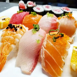 sashimi, sushi, food, sushi and sashimi