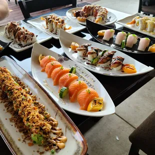 sashimi, sushi, food, sushi and sashimi