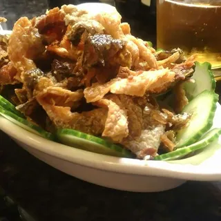 Salmon Skin Salad