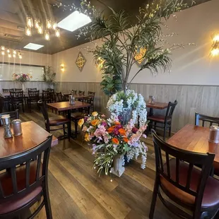 Overview of the dining area