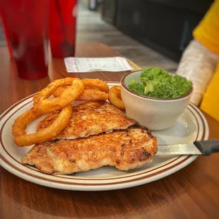 a plate of food on a table