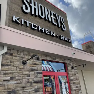 the front of the restaurant