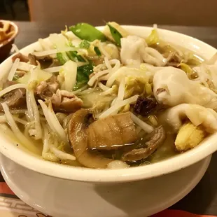 Special Won Ton. Large bowl, enough for a meal (but get an egg roll too...and thank me later)