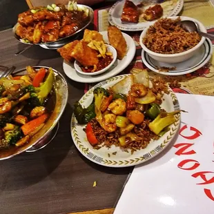 Kung Pao Shrimp n ABC be Almond Boneless Chicken absolutely Wonderful