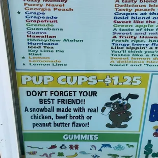 Pup cups!
