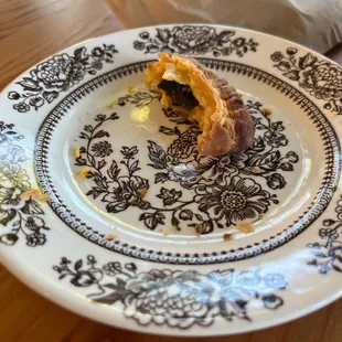 Delicious poblano hand-pie... it was SO good, the crust epically flakey... I ate prior to the sense of a pic. Must try for thyself!