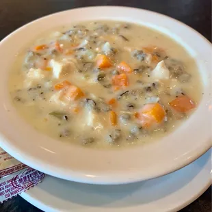Chicken Wild Rice Soup (today&apos;s soup of the day)