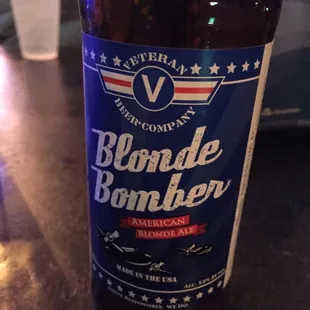 a bottle of beer on a table