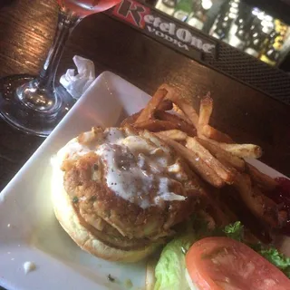 Lobster Crab Cake Sandwich