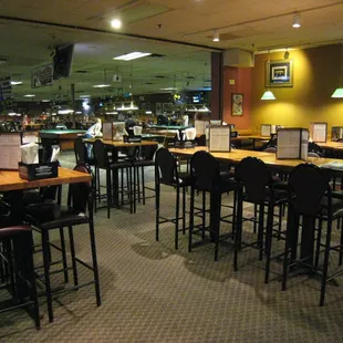 a billiard pool table