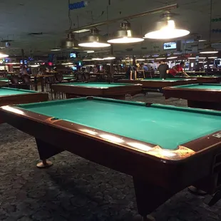 Tables for miles!   Great place to hid Waldo.