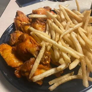 Wings and fries