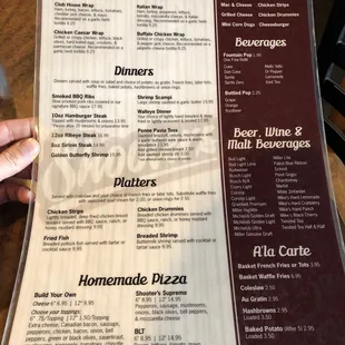 Side 2 of menu