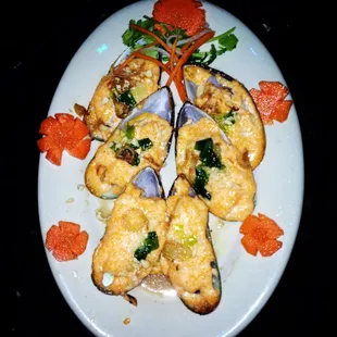 BAKED NEW ZEALAND GREEN MUSSELS