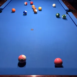 Playing pool