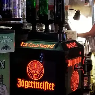 Just one of the chilled shot options