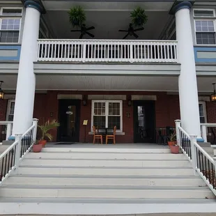 the front of the restaurant