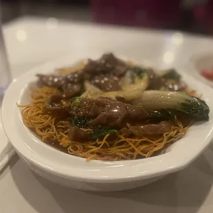 Beef Pan Fried Noodles