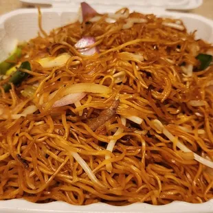 Bean sprout soy sauce chow mein ($14.95)