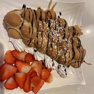 Original Mini Egg Puffs with fruit