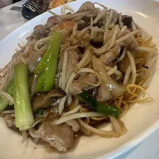 Shredded Pork Pan Fried Noodle