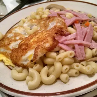 Ham Macaroni or Ramen Soup