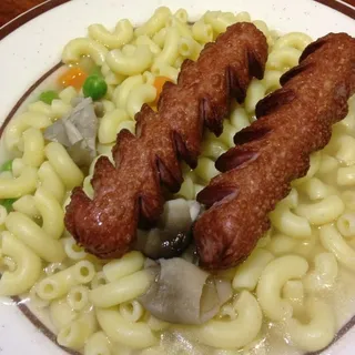Sausage Macaroni or Ramen Soup