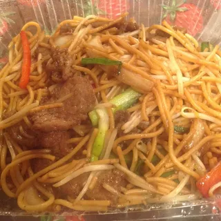 Fried Beef Spaghetti with Black Pepper Sauce