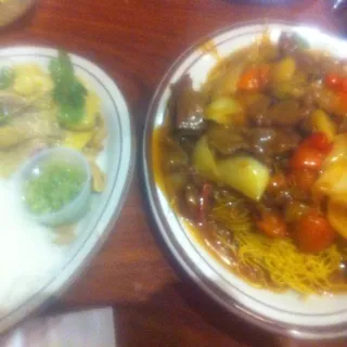 Tomato Beef Pan Fried Noodle