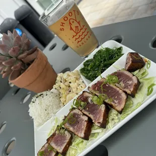 togarashi seared ahi plate w booch