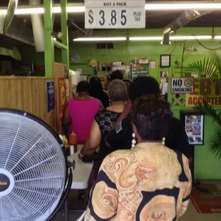 2014-08-03 13.56.12; Line at Shop &amp; Save Grocery, Memphis TN
