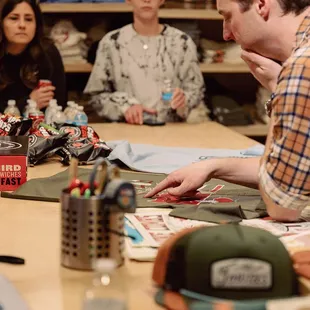 Teaching an intro to screen printing class