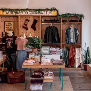 Cozy shop holiday vibes