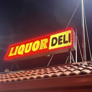  liquor deli sign