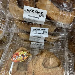 a variety of baked goods