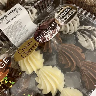 a variety of cupcakes