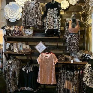 Cute tops and dresses everywhere you look.
