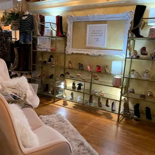 SHOES!!  So many pairs.