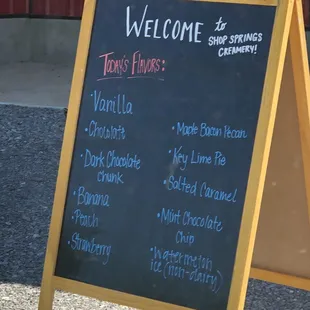 The flavors of the day
