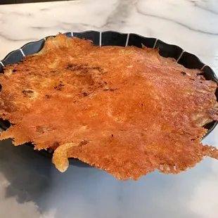 Mac and cheese pancake