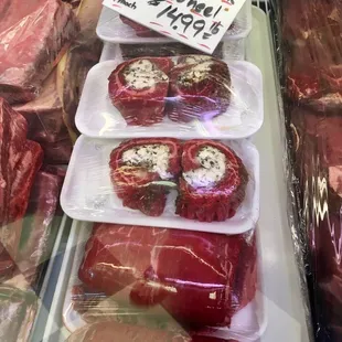 Flank steak pinwheels