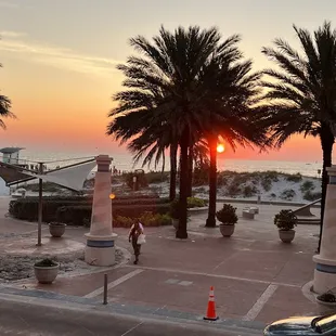 Sunset on the patio.