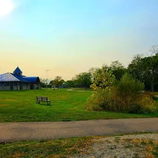 View of open area of park