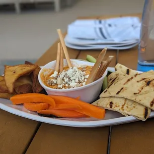 a plate of food on a table