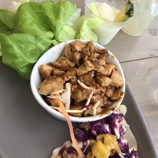 Thai Chicken Lettuce Wraps