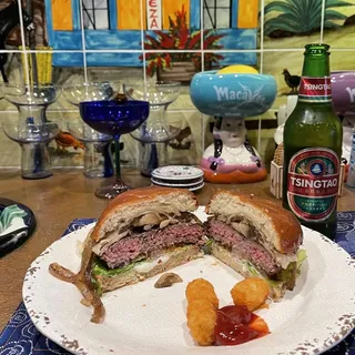 Mushroom and Swiss Burger