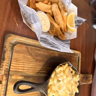 perch, bacon jalapeno mac