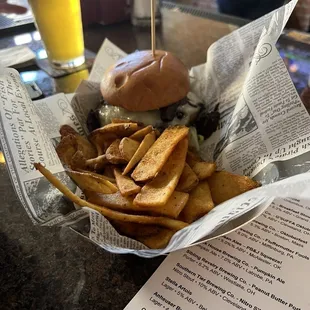 Mushroom Swiss Burger