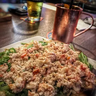 Lobster roll and Florida Mule For Mother's Day lunch