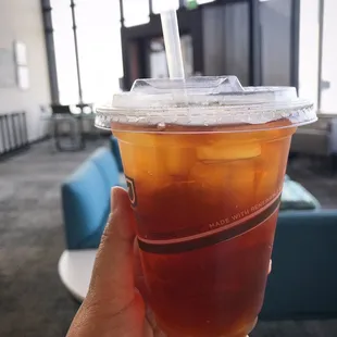 Peach iced tea